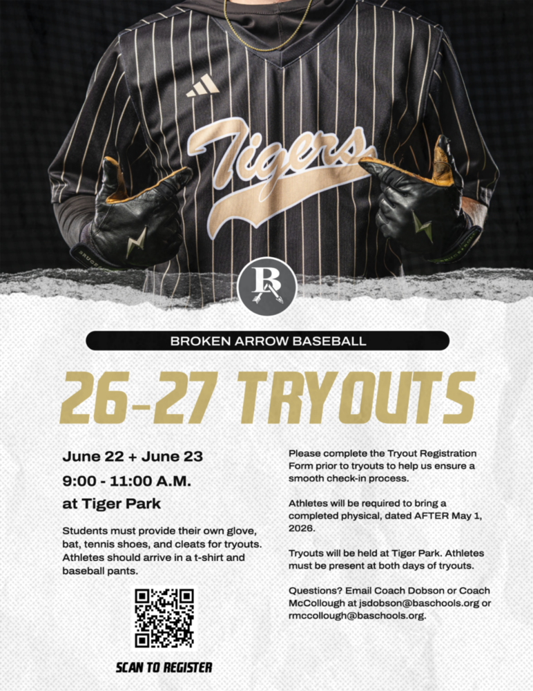 Broken Arrow Baseball: Tryout Information | 2026-27
