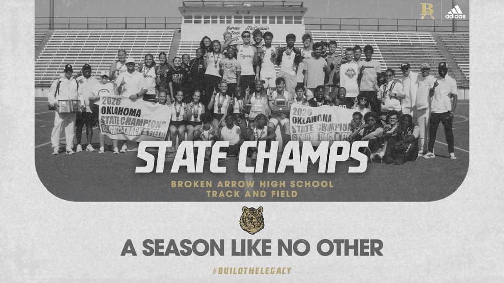 A black and white picture of the BA Track and Field State Champs
