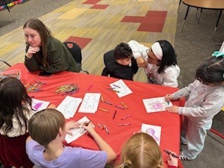Students created gingerbread men.