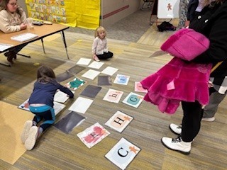 Students matched capital and lowercase letters.