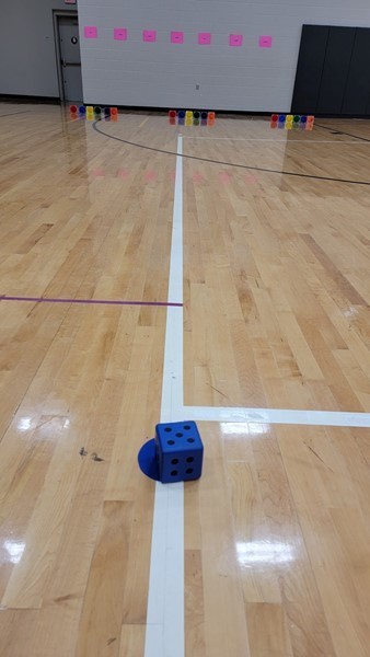 Holiday Light Fight… team relays, rolling a random number cube, to turn on all 6 Holiday(Christmas) Lights. The first team to turn on all of their Christmas lights wins!