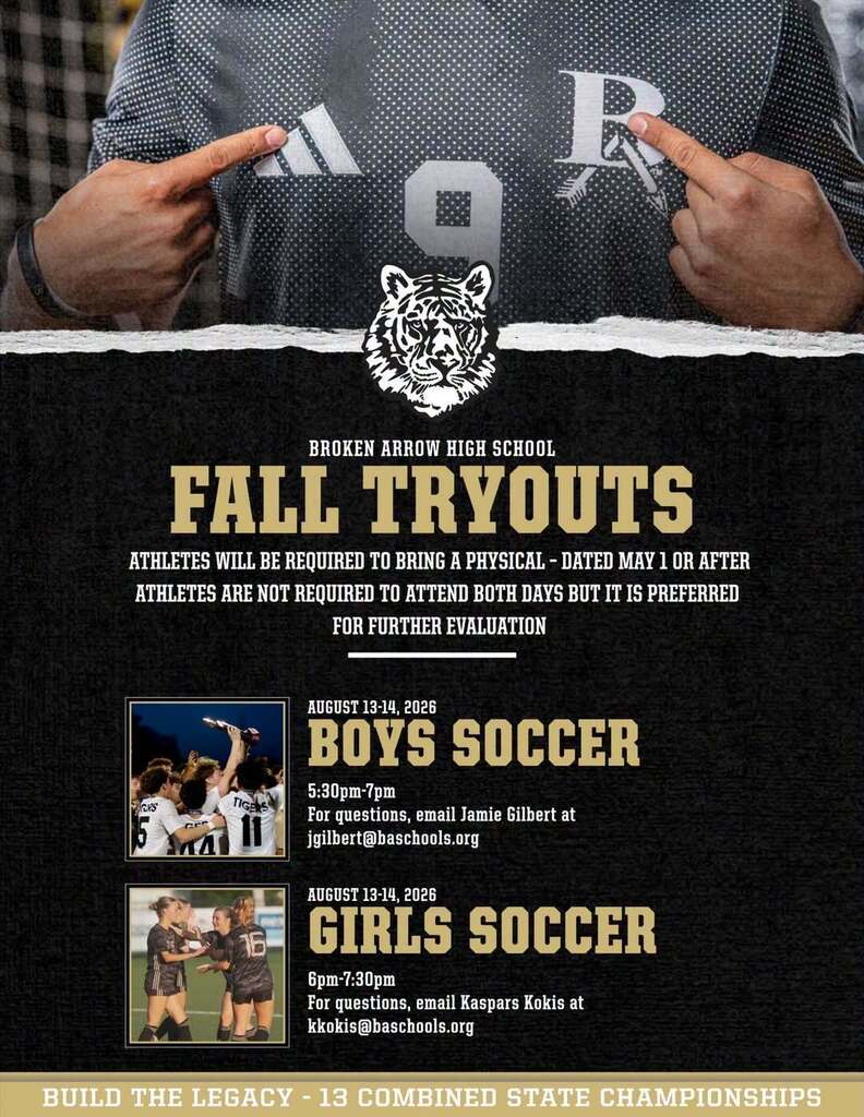 Fall Tryouts poster