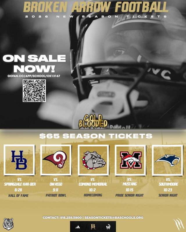 season ticket graphic for BA football