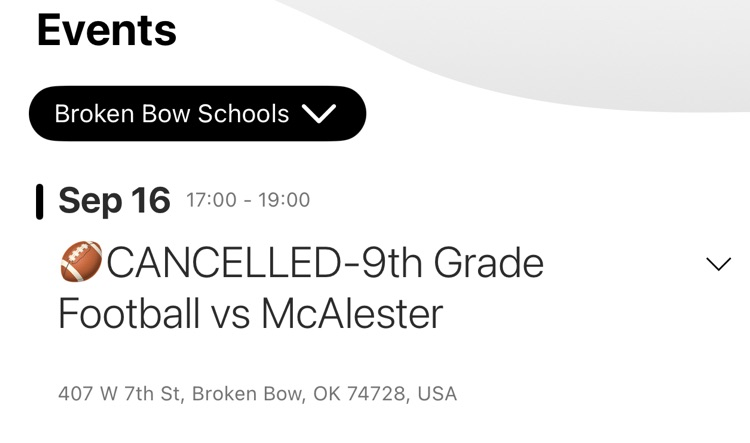 game cancelled