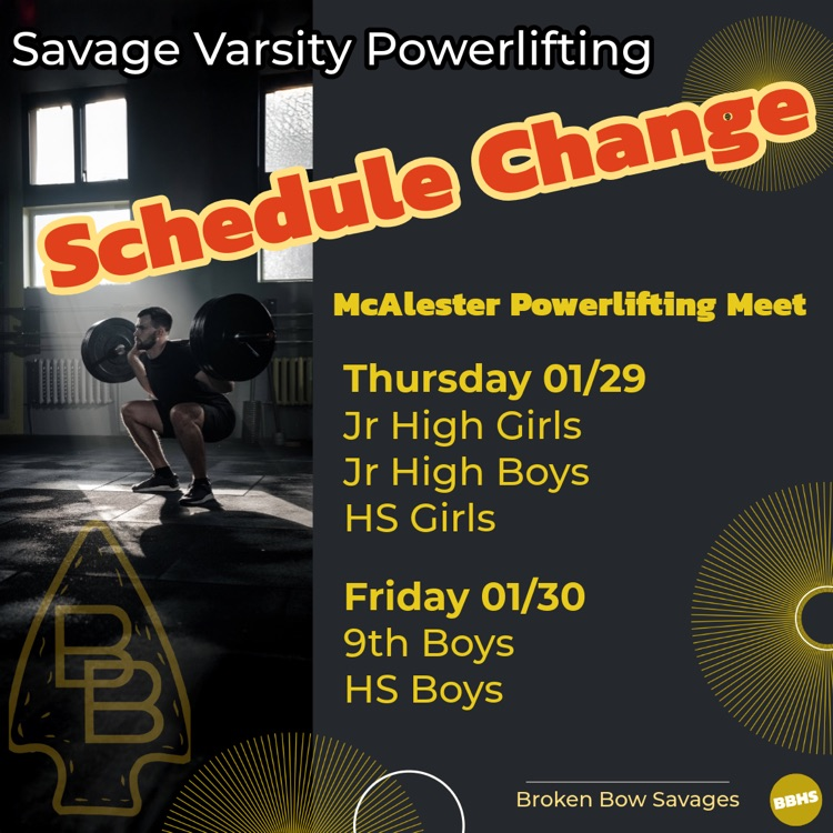 powerlifting schedule changes