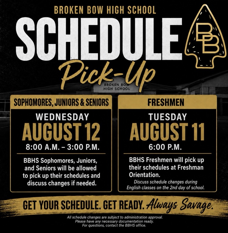 schedule poster