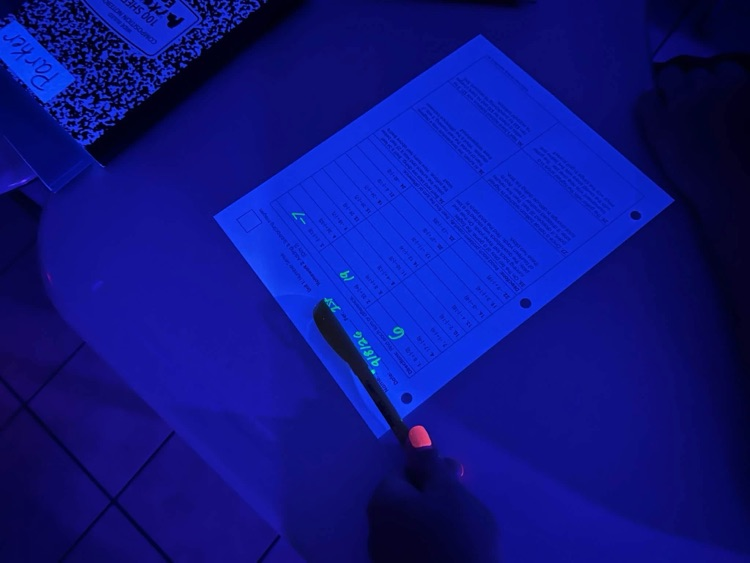 glowing paper 