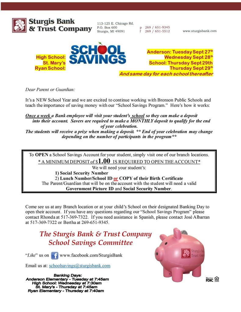 school savings