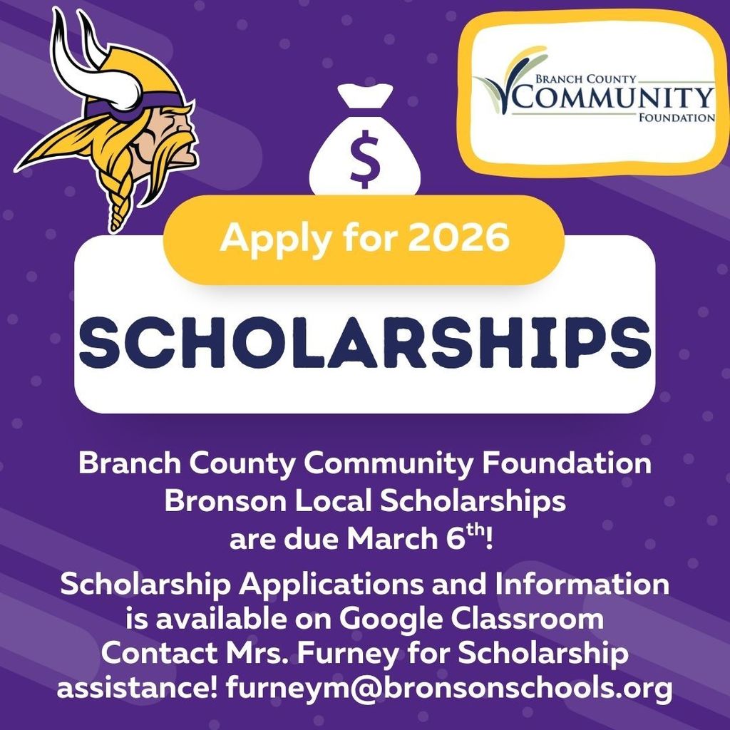 Scholarship Applications are due March 6th.