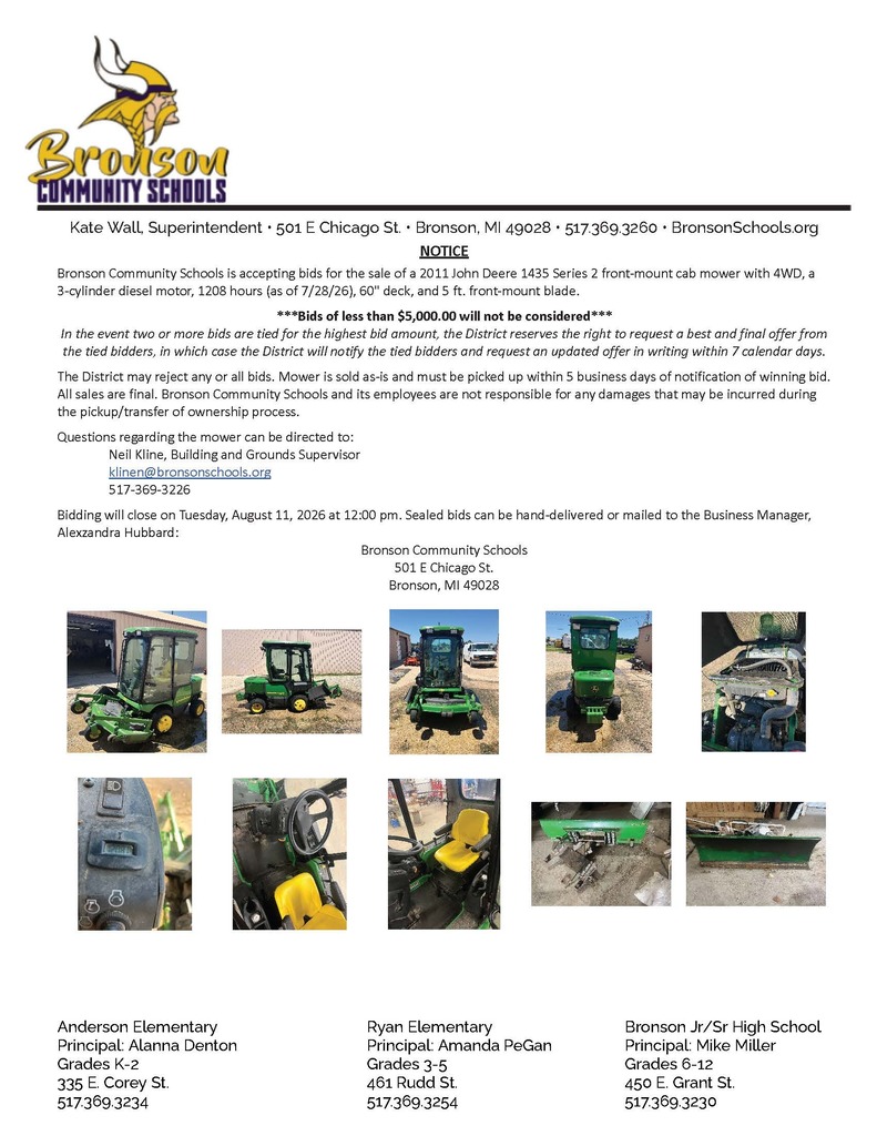 John Deere mower for sale
