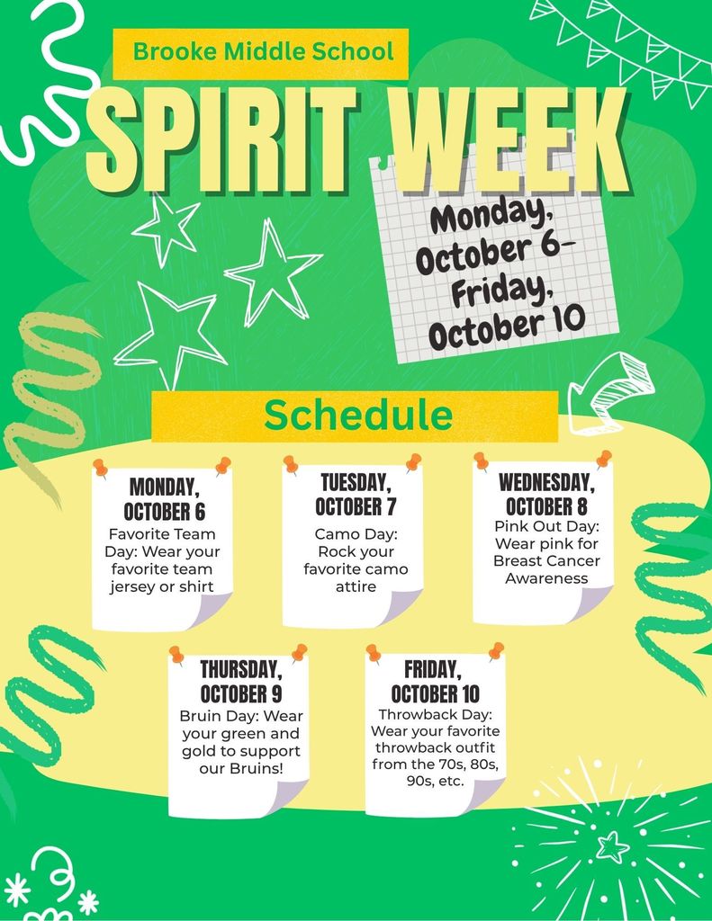 Spirit Week Flyer