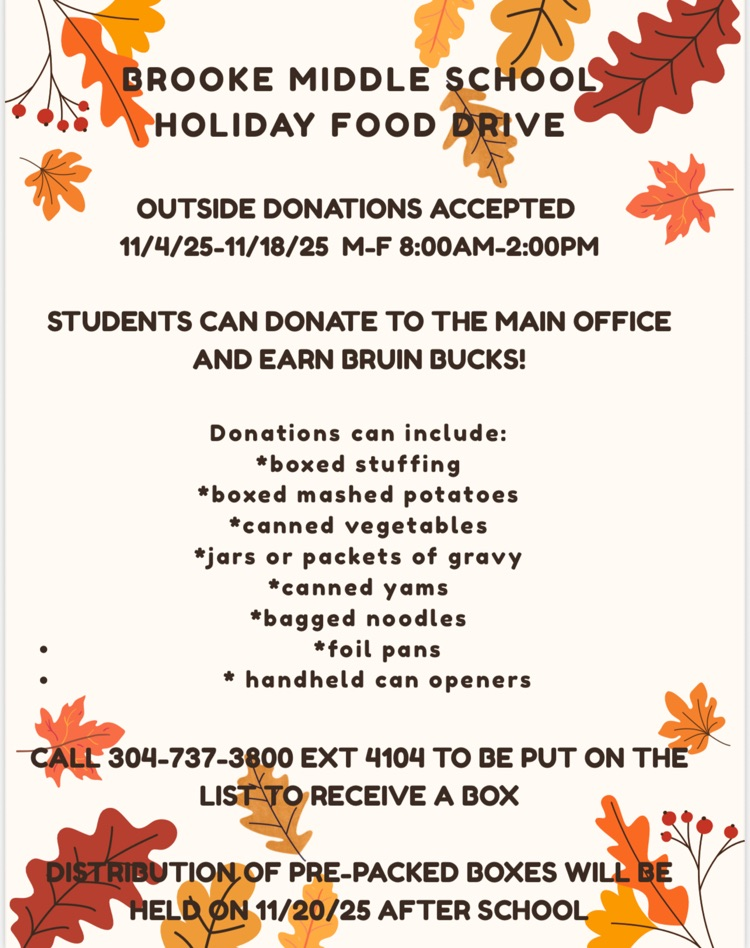 Food Drive flyer