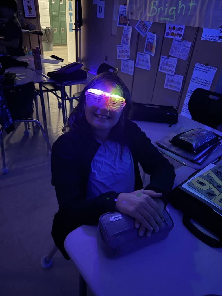 5th Grade Math Glow Party