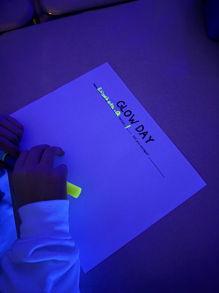 5th Grade Math Glow Party