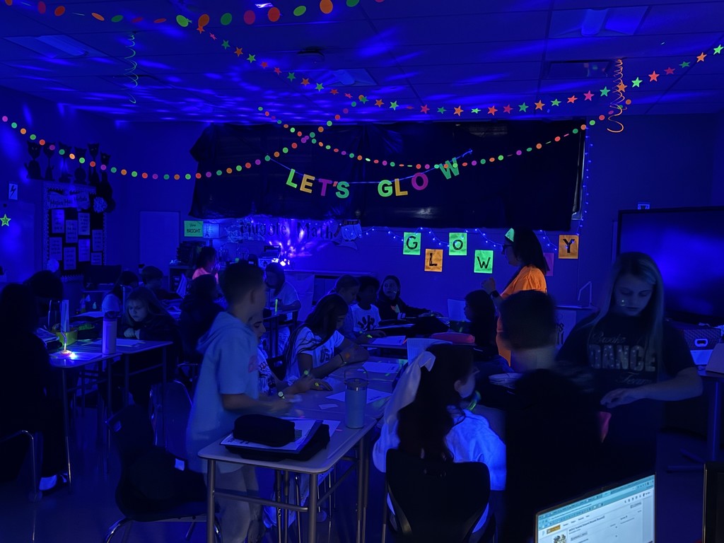 5th Grade Math Glow Party