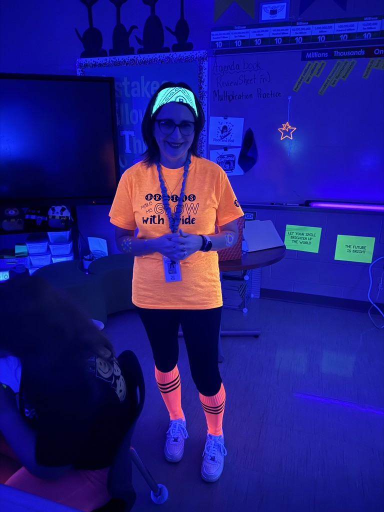 5th Grade Math Glow Party