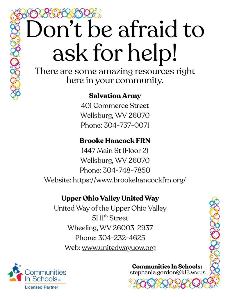 Community Help Flyer