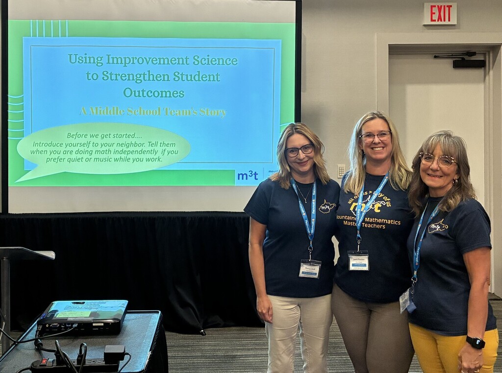 Ms. Packer, Mrs. Stoll and Ms. Eggert represented the Mountaineer Mathematics Master Teachers by presenting at the Pennsylvania Council of Teachers of Mathematics 2026 Conference.