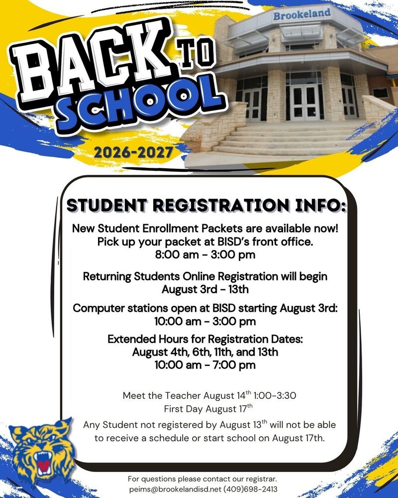 Student Registration Information!