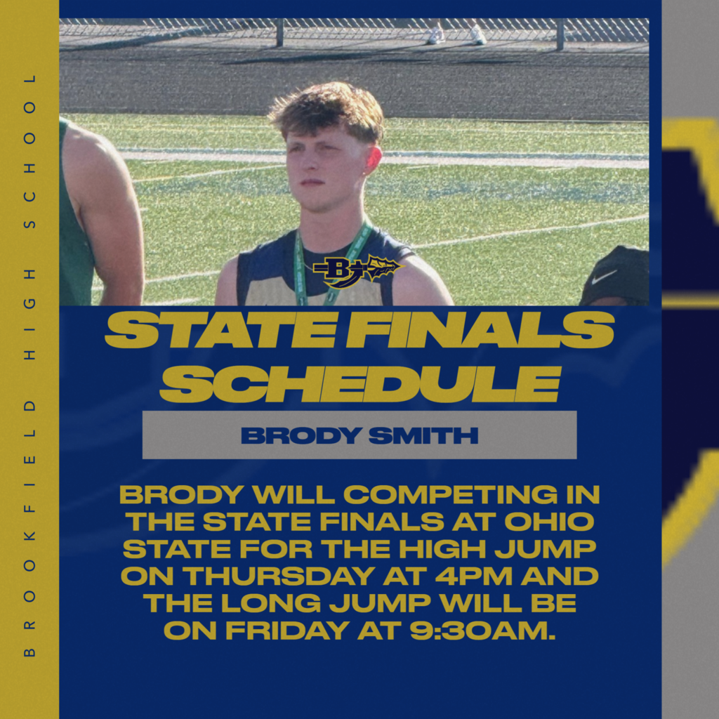 Brody Smith State Finals Schedule