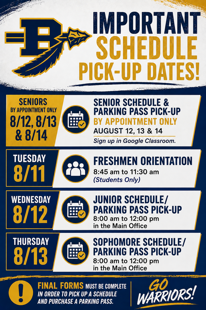 BHS DATES