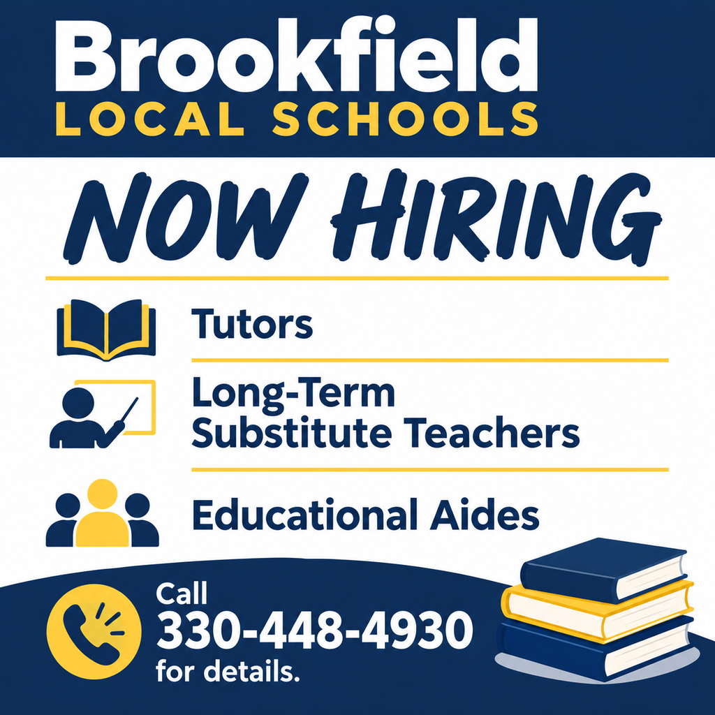 Brookfield Schools- Now Hiring