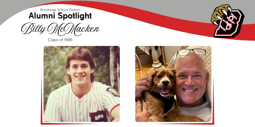 Decorative image of alumni spotlight highlighting Billy McMacken.