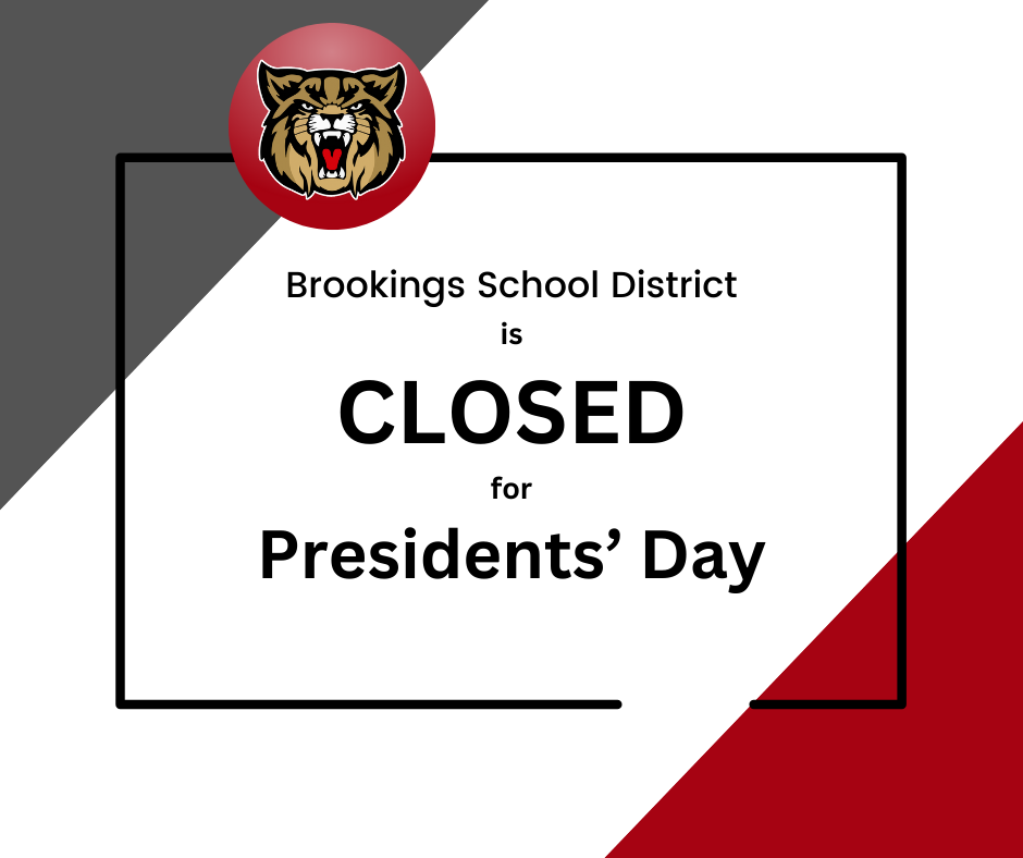 Image of closed for presidents' day.
