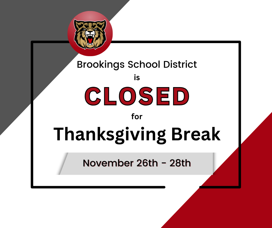 no school reminder november 26-28 for thanksgiving break.