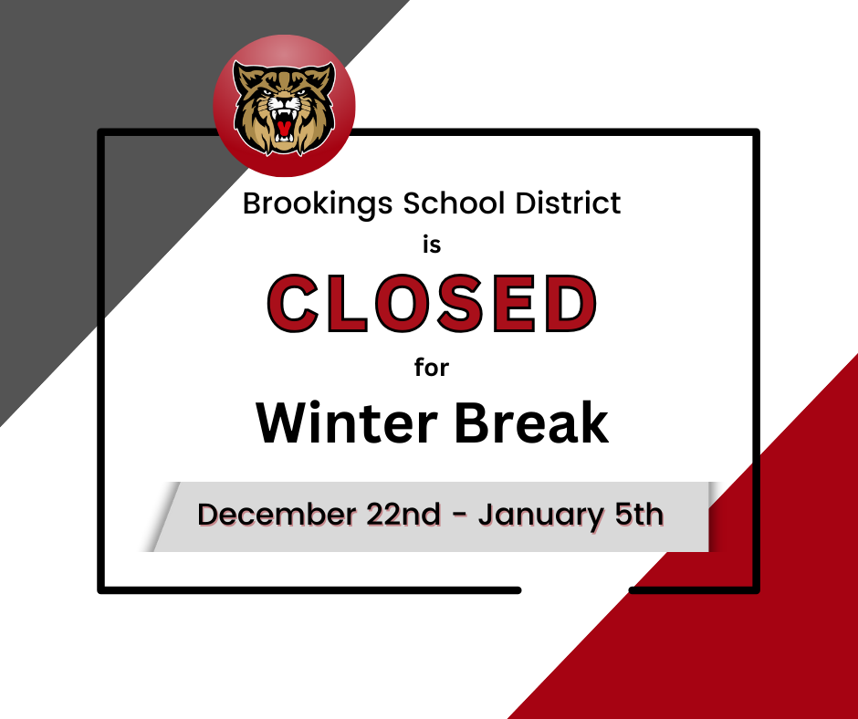 no school reminder for winter break december 22-january 5.
