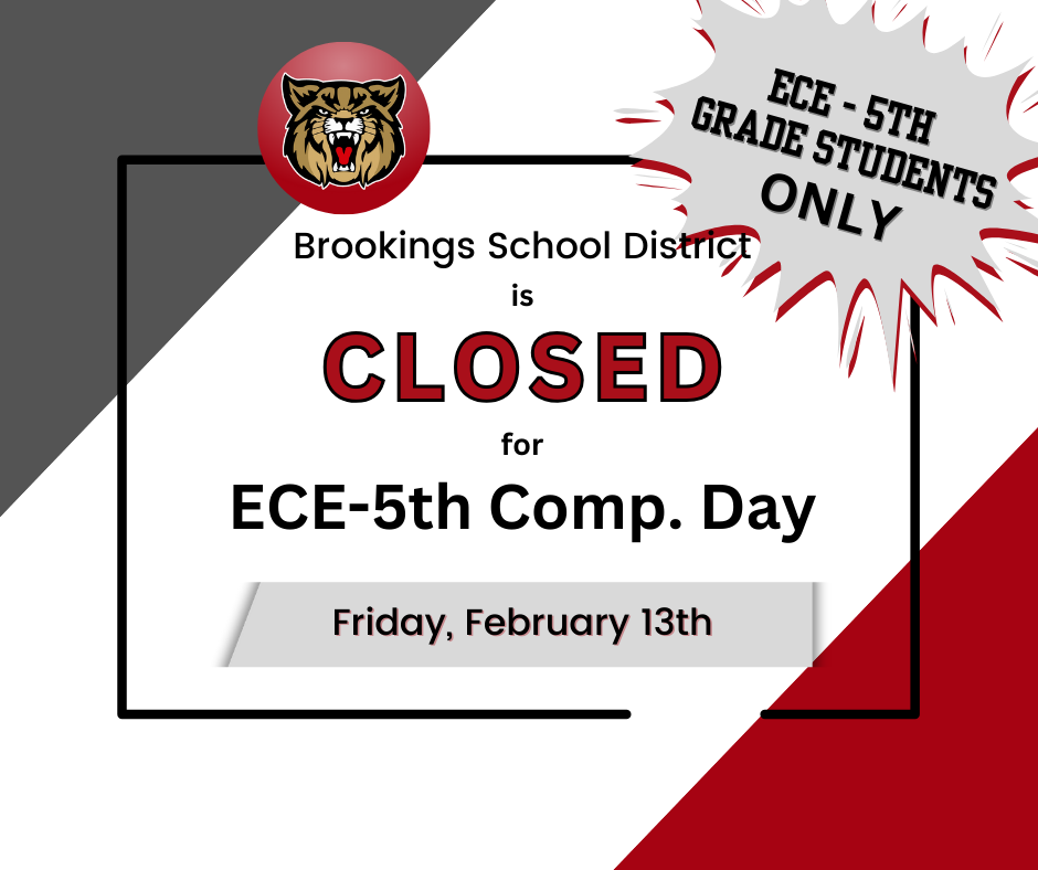 no school reminder friday february 13 for ece-5th grade only.