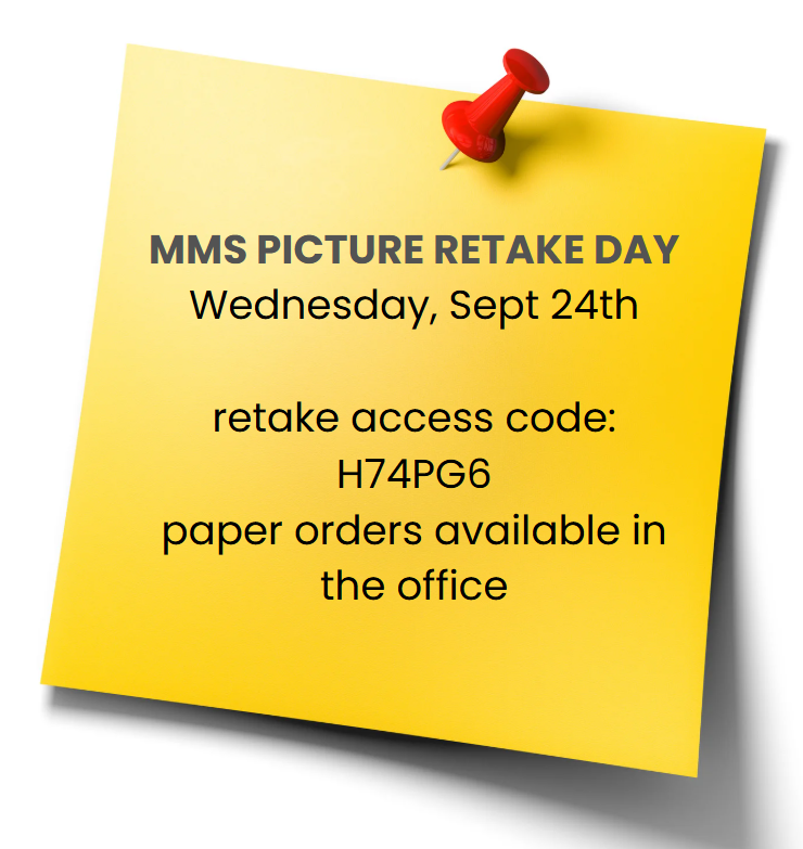 MMS Picture Retake Day September 24th