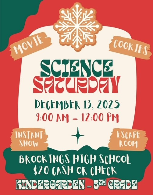 Flyer for Science Saturday