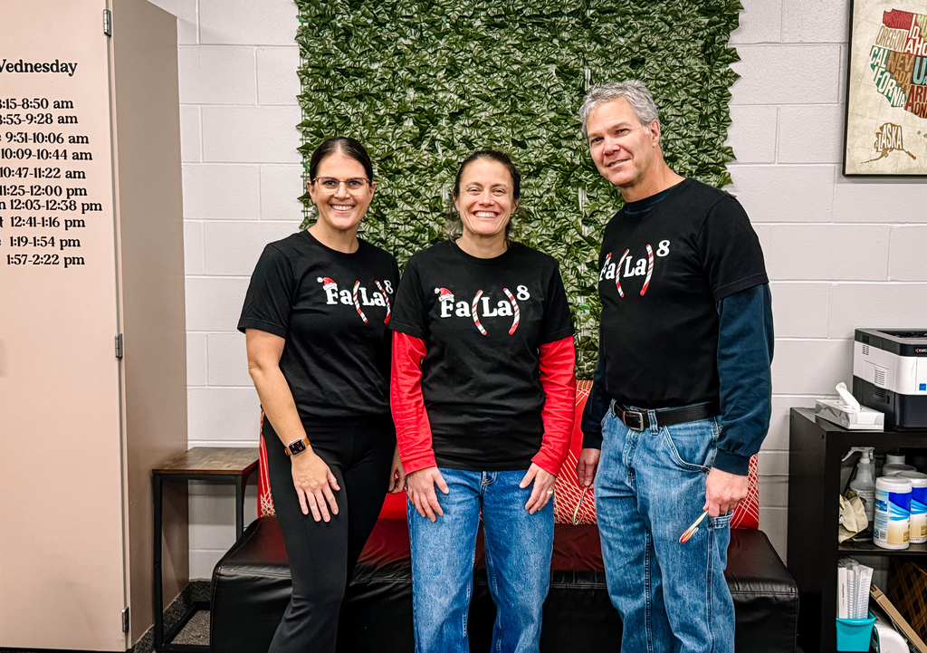 Mrs, Hamann, Mrs. Veldkamp, and Mr. Springman