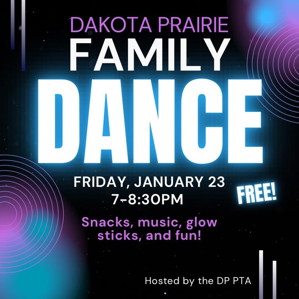 picture that says family dance on Friday january 23 from 7-8:30