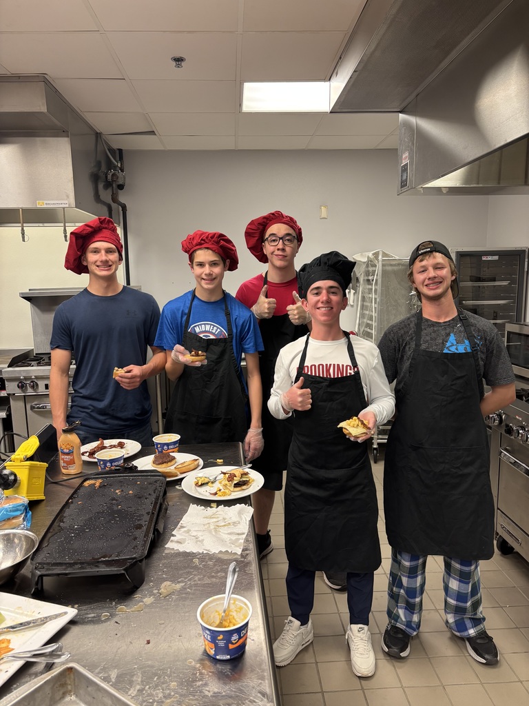 Group of students in the Burger Challenge