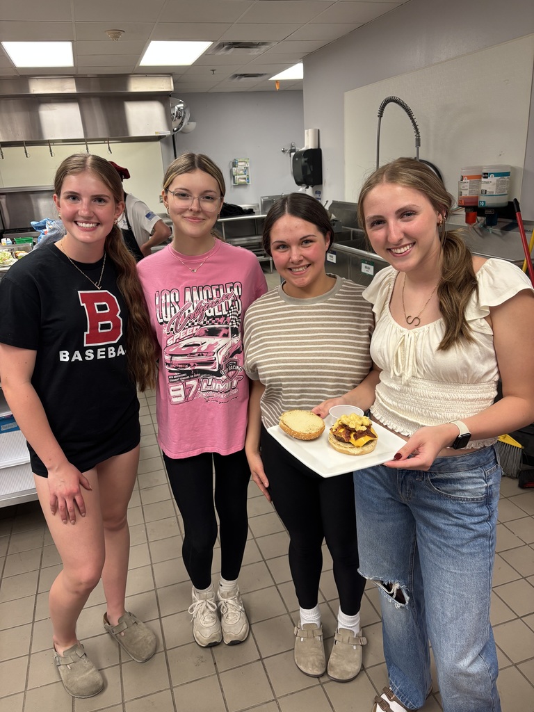 Group of students in the Burger Challenge