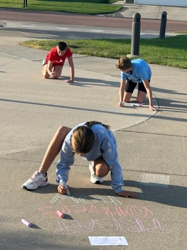 Knights & Squires sharing positive messages 