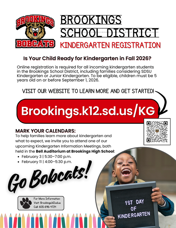 Kindergarten Registration Flyer
