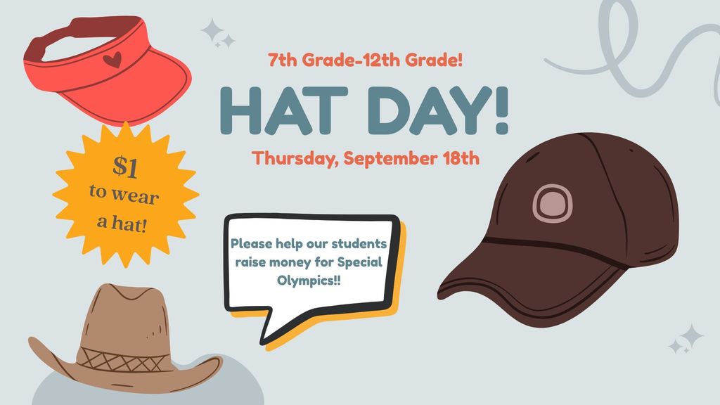 Hat day to support Special Olympics. 