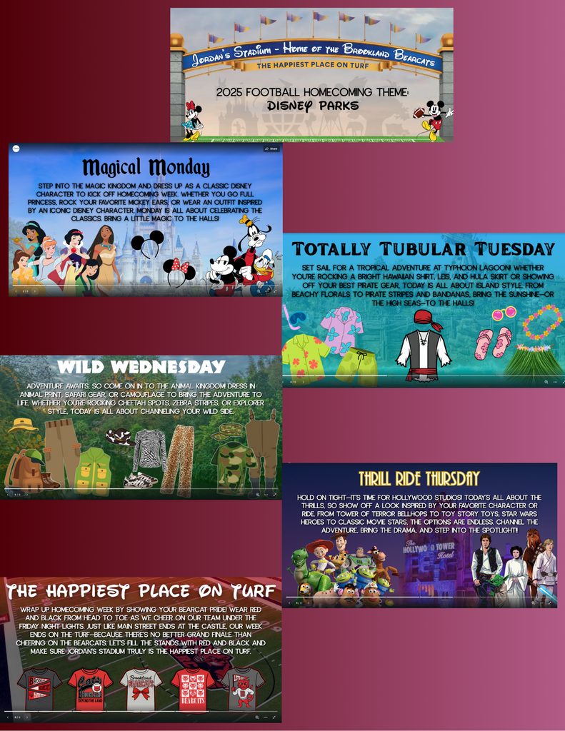 homecoming dress up days