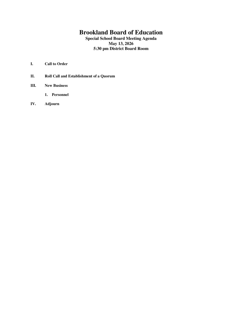 Agenda