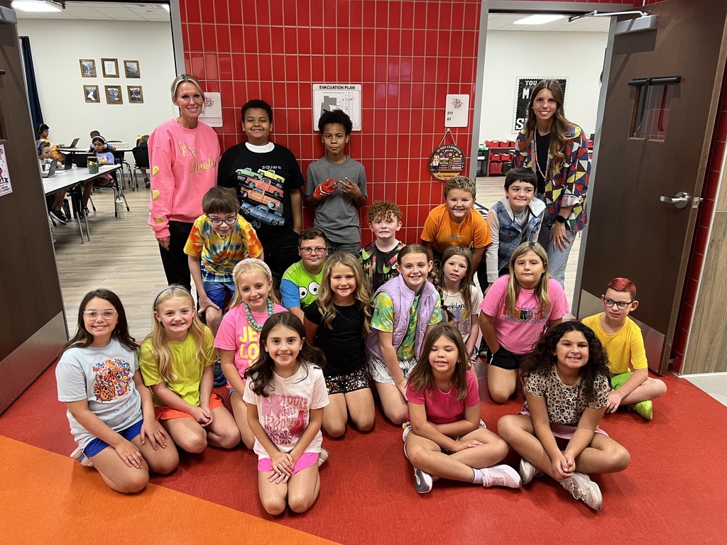 Mrs. Hinsley's homeroom on Coat of Many Colors day