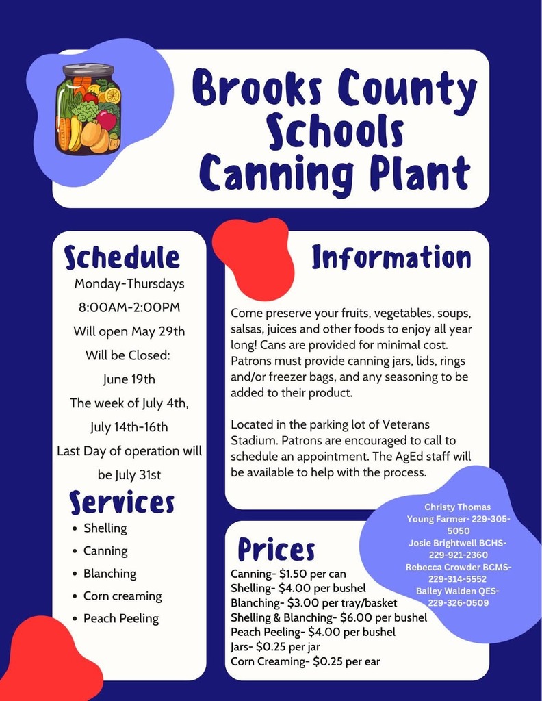 Canning Plant information