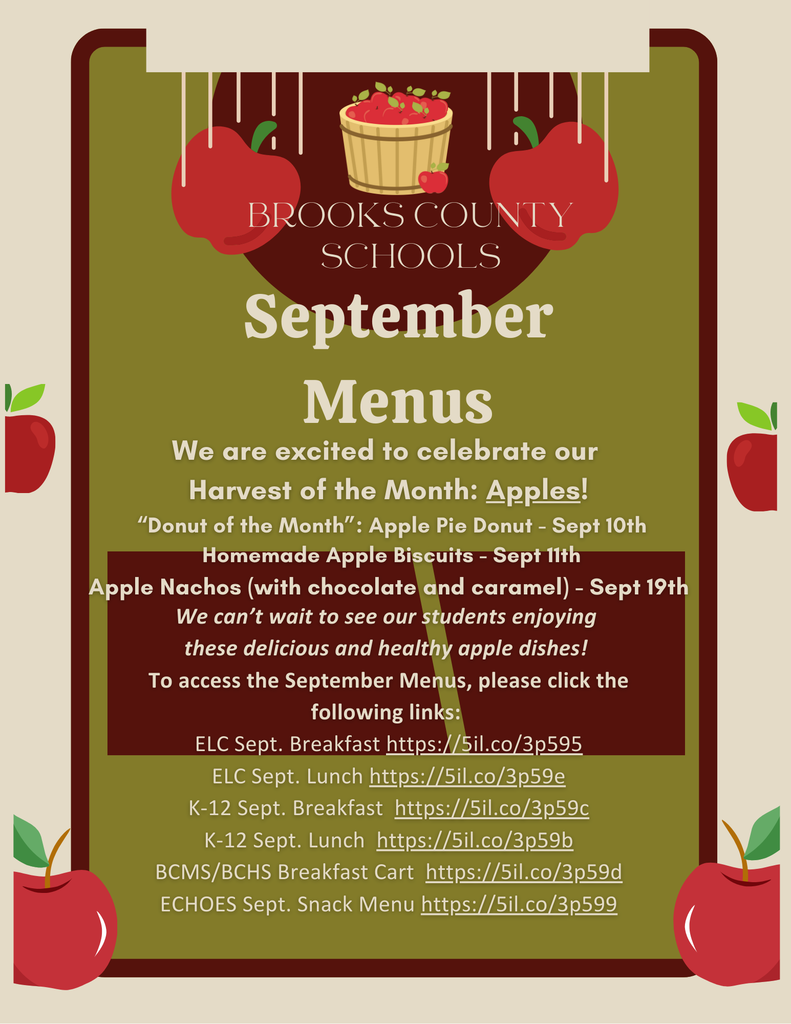 September Menus