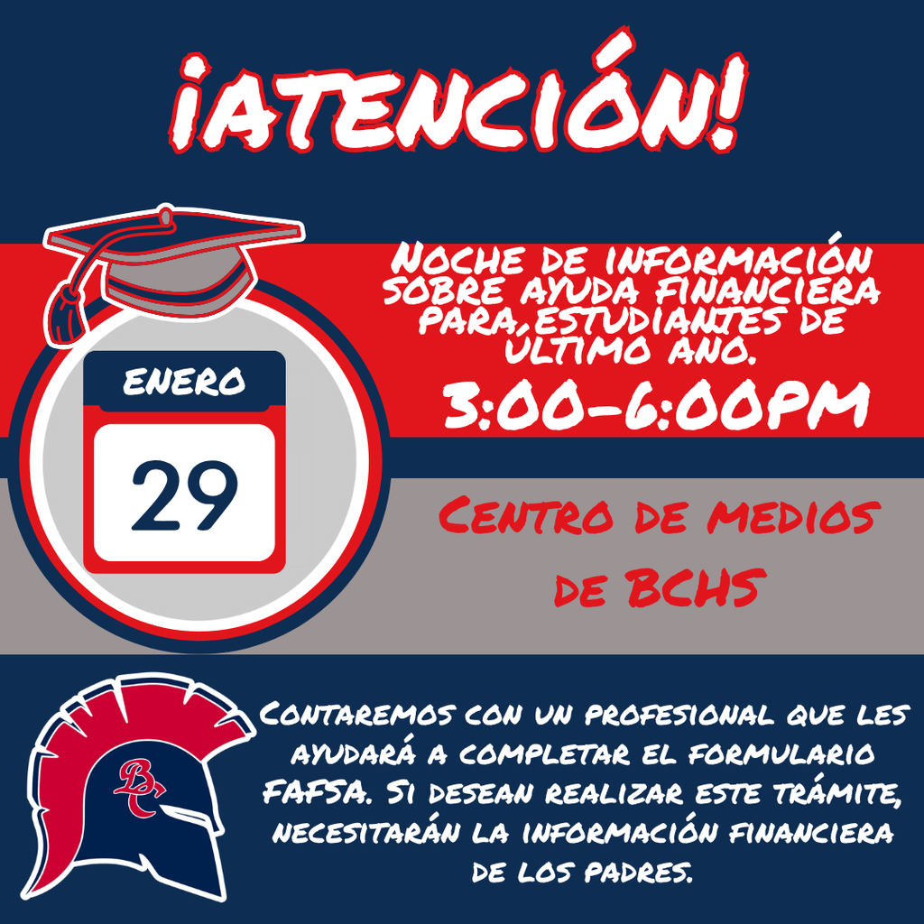 Financial Aid Night at BCHS (Spanish)
