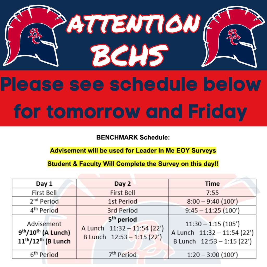 Schedule Change for Testing