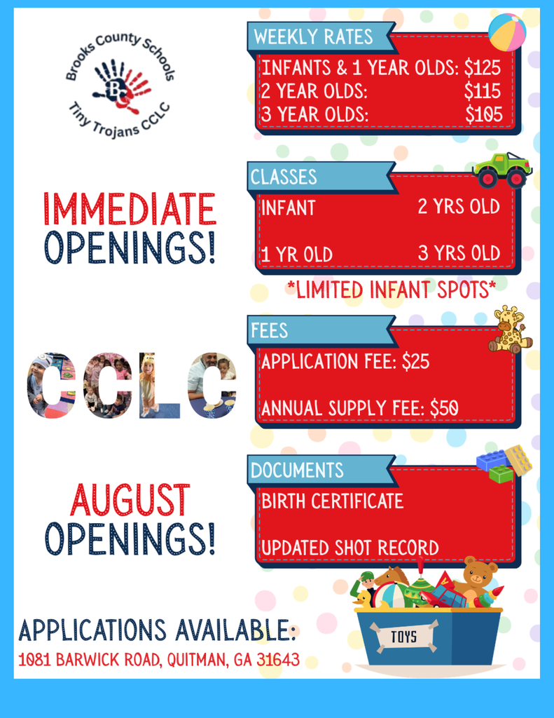 CCLC Openings 
