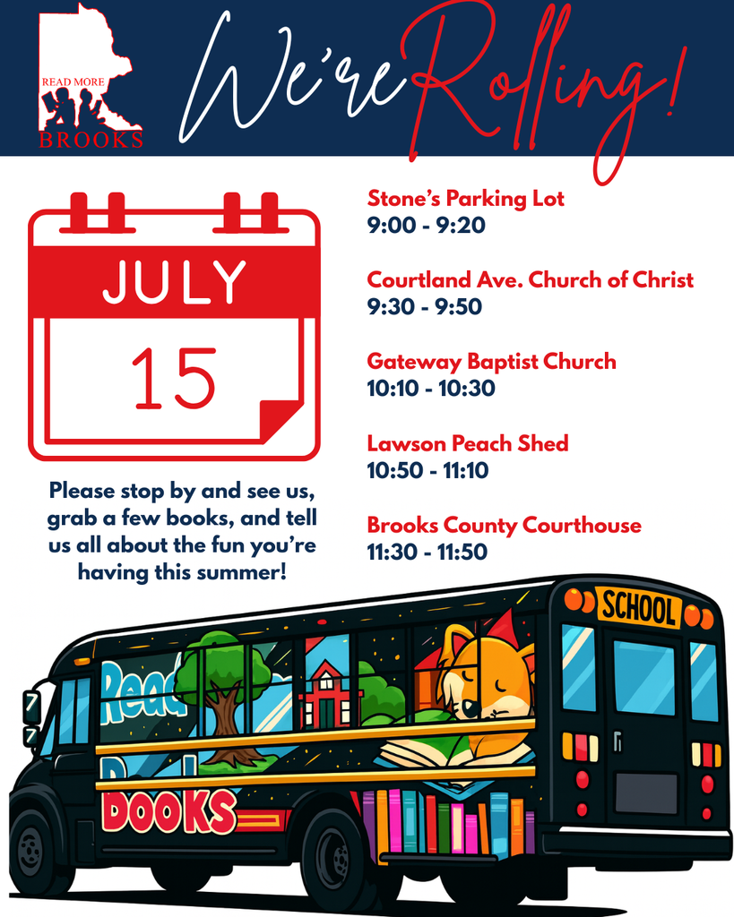 We're Rolling: Read More Brooks Book Bus