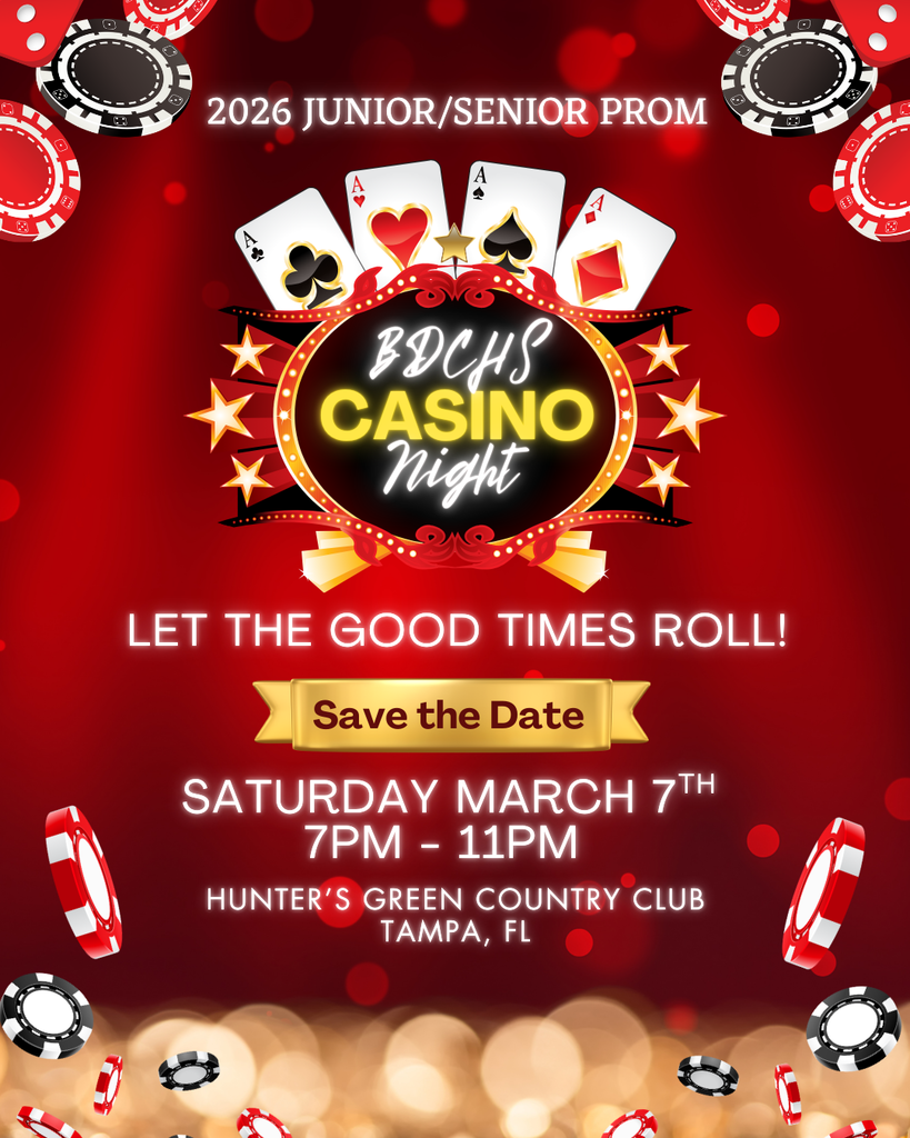 BDCHS Prom Save the Date Flyer